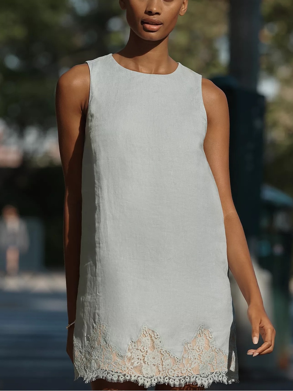 Reformation Jessalyn 100% Linen Shift Dress